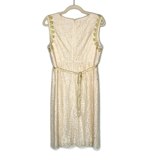 Anthro Cream Anna Sui Lonoke Antique Lace Dress - Picture 4 of 8